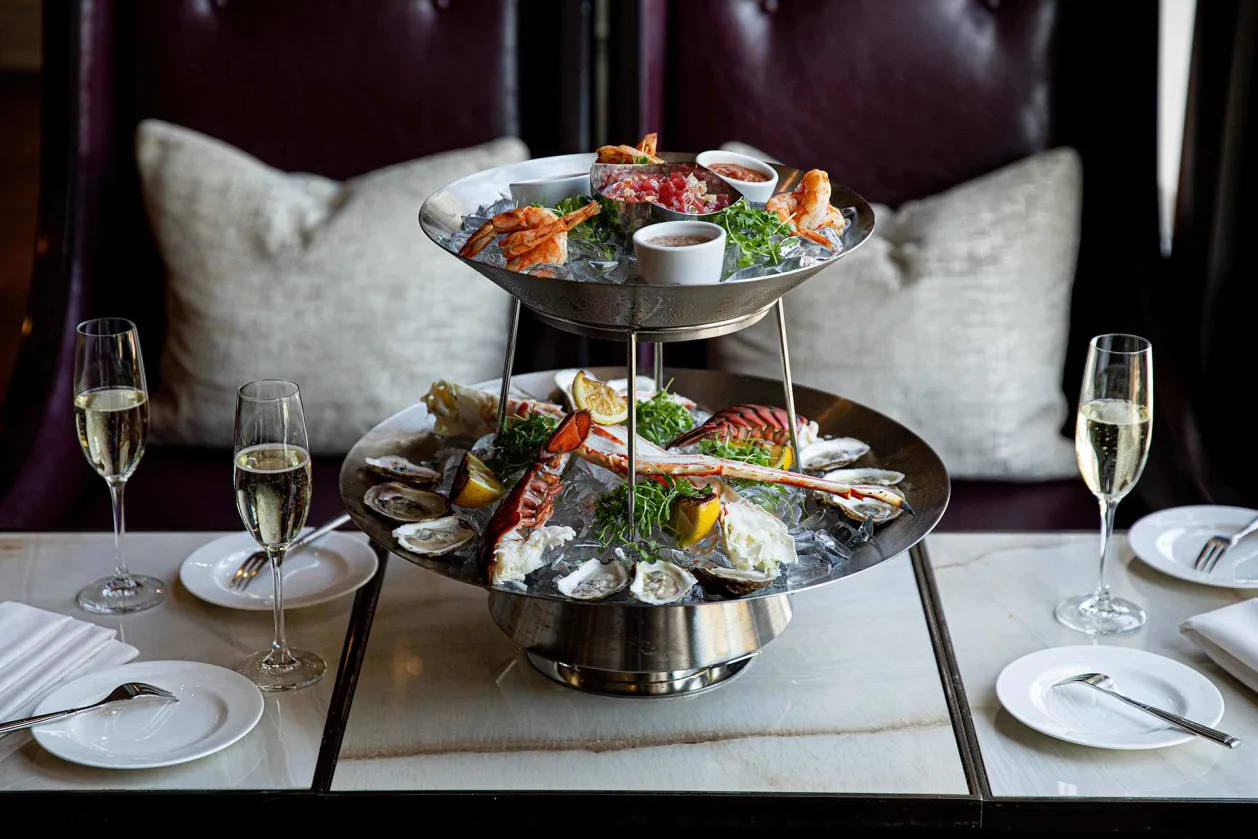 Hotel Bennett oysters and shrimp